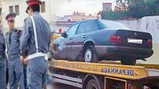 تم حجز سيارة مزورة وكمية من المخدرات بالقرب من الناظور من قبل الدرك