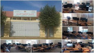 تجهيز قاعة الإعلاميات بالثانوية التأهيلية التوحيد ومساهمة فعالة لجمعية أمهات وآباء وأولياء تلاميذ المؤسسة