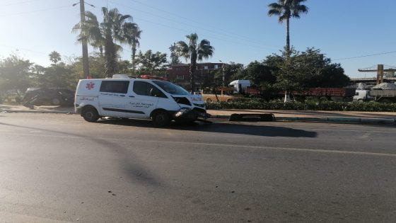 سيارة خاصة تصدم سيارة إسعاف بعين الجوهرة تيفلت وتخلف عدة إصابات