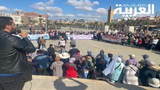 احتجاج التنسيق الوطني لقطاع التعليم بالخميسات ترجم تشبث المنتسبين/ات بعدالة قضيتهم/ن