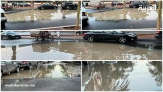 بعد أيام قليلة من تبليط الشارع الرئيسي هاهي البرك المائية تعود من جديد بالصخيرات