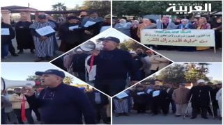 قدماء العسكريين والمحاربين وذوي الحقوق بالخميسات يحتجون على ظروفهم المزرية ويرفعون مطالبهم للجهات المعنية