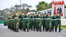 مجندات الخدمة العسكرية تؤدين قسم نهاية مرحلة التكوين الأساسي المشترك للفوج الـ38 بتمارة