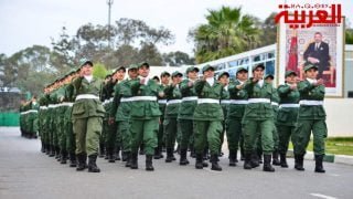 مجندات الخدمة العسكرية تؤدين قسم نهاية مرحلة التكوين الأساسي المشترك للفوج الـ38 بتمارة