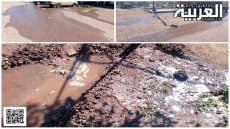 بالصور: هكذا تضيع مياه الشرب هدرا على ندرتها عين السبيت 
