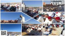 حج حشد من المصلين إلى مصلى ورزازات لأداء صلاة عيد الفطر المبارك 2024م//1445ه في جو ساده الخشوع والإيمان
