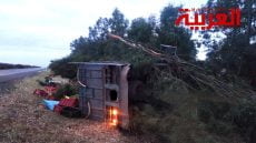 انقلاب شاحنة يودي بحياة شخصين ضواحي تيفلت