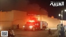 تفاصيل  اندلاع حريق مرعب في سوق الخميس قرب ولاية الجهة بمراكش