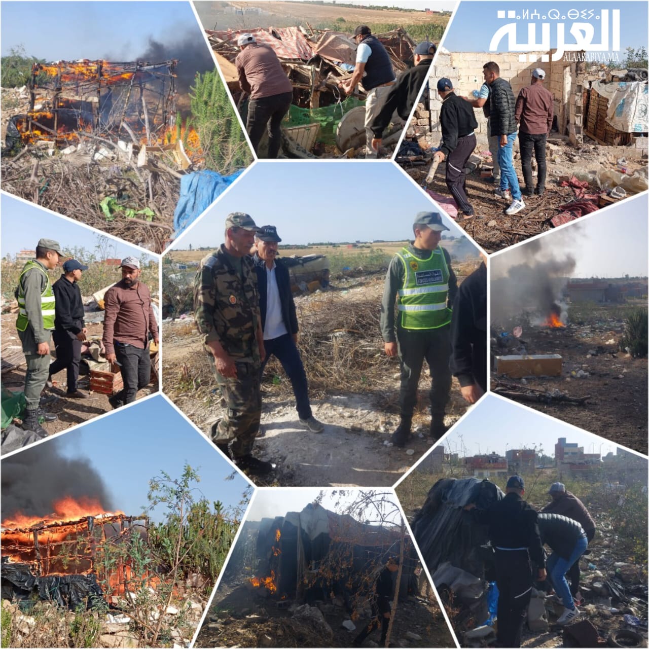 السلطات المحلية بتيفلت تواصل عمليات محاربة البناء العشوائي بهدم 8 “براريك”