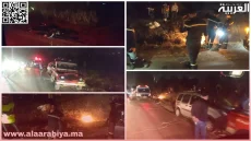 حادثة سير على الطريق الرئيسة بين أحد سوالم والدار البيضاء