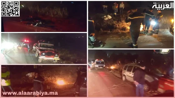 حادثة سير على الطريق الرئيسة بين أحد سوالم والدار البيضاء