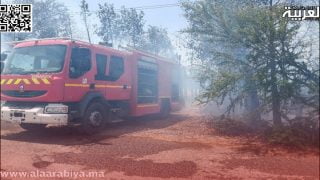 حرق مهول بضيعة فلاحية