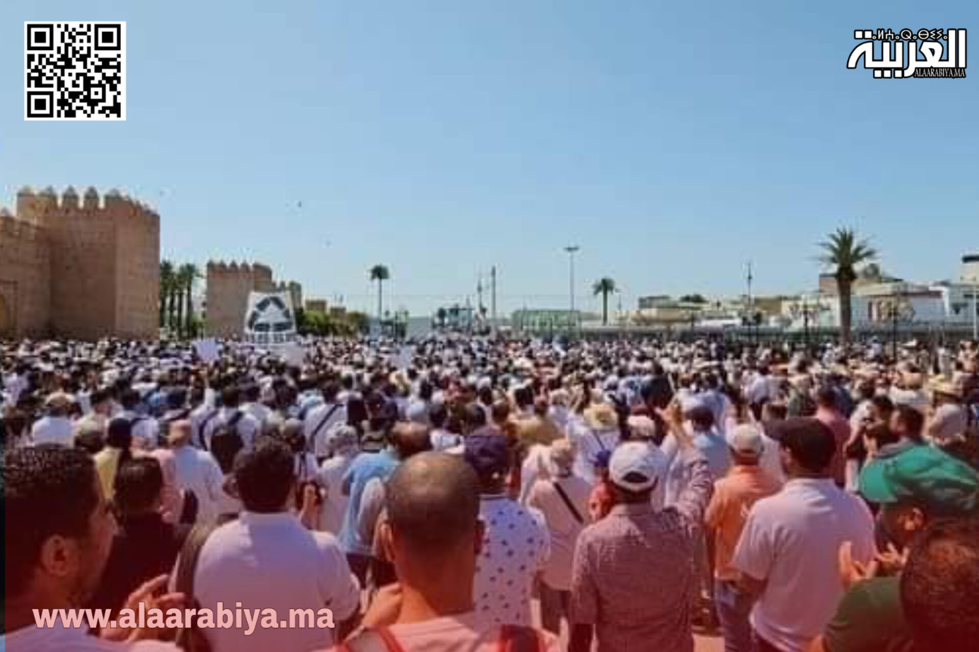 تعنيف قوي تعرض له محتجو التنسيق الوطني بقطاع الصحة خلال المسيرة الاحتجاجية السلمية بالرباط