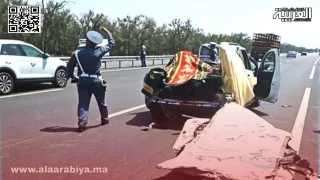 حادثة سير مميـتة قرب الكاموني ضواحي الرباط بين سيارة أجرة وشاحنة عسكرية تخلف 6 قـتـلى