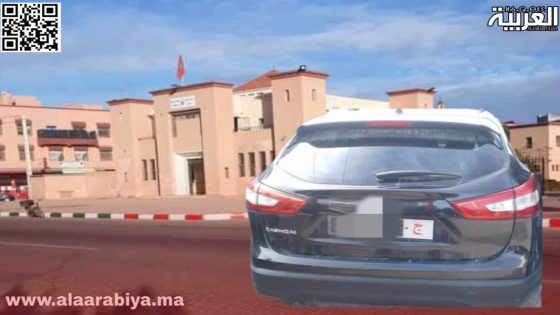 محاصرة سيارة تابعة لمجلس جماعي في إطار محاربة استغلال سيارات الدولة خارج القانوني