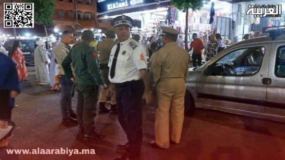 السلطة الأمنية والمحلية يشنان حملة شاسعة بشارع الداخلة بالحي الحسني بمراكش