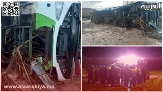 طاطا تستيقط على فاجعة حافلة جرفتها أمطار ليلة أمس