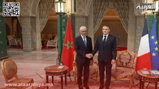 الرئيس الفرنسي إيمانويل ماكرون يستقبل رئيس مجلس النواب المغربي في الرباط