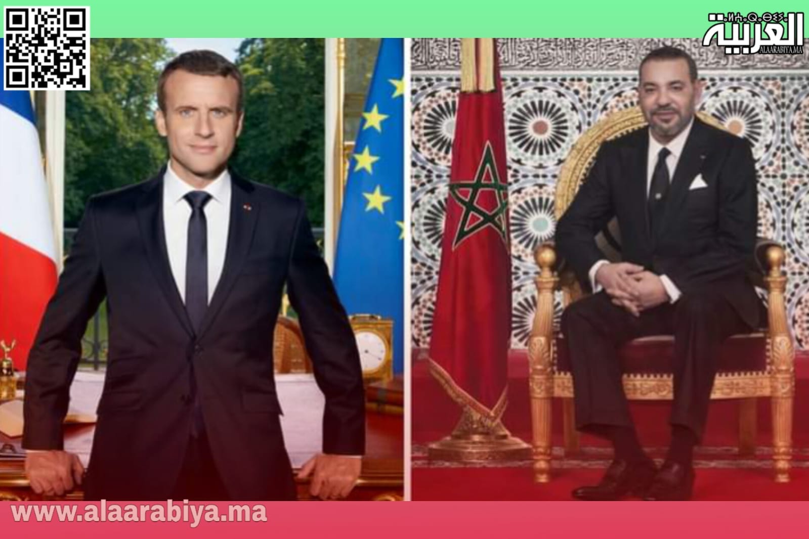 الرئيس الفرنسي امانويل ماكرون يقوم بزيارة للمغرب رفقة وفد هام