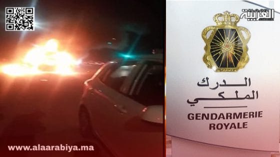 الدرك الملكي بمراكش ‘سعادة’ يواصل تحقيقاته في وفاة امرأة احترقت داخل سيارتها