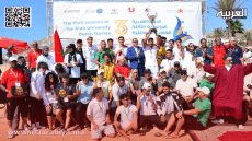المنتخب الوطني الجامعي المغربي لكرة القدم الشاطئية يُحقق اللقب العربي للمرة الثالثة على التوالي