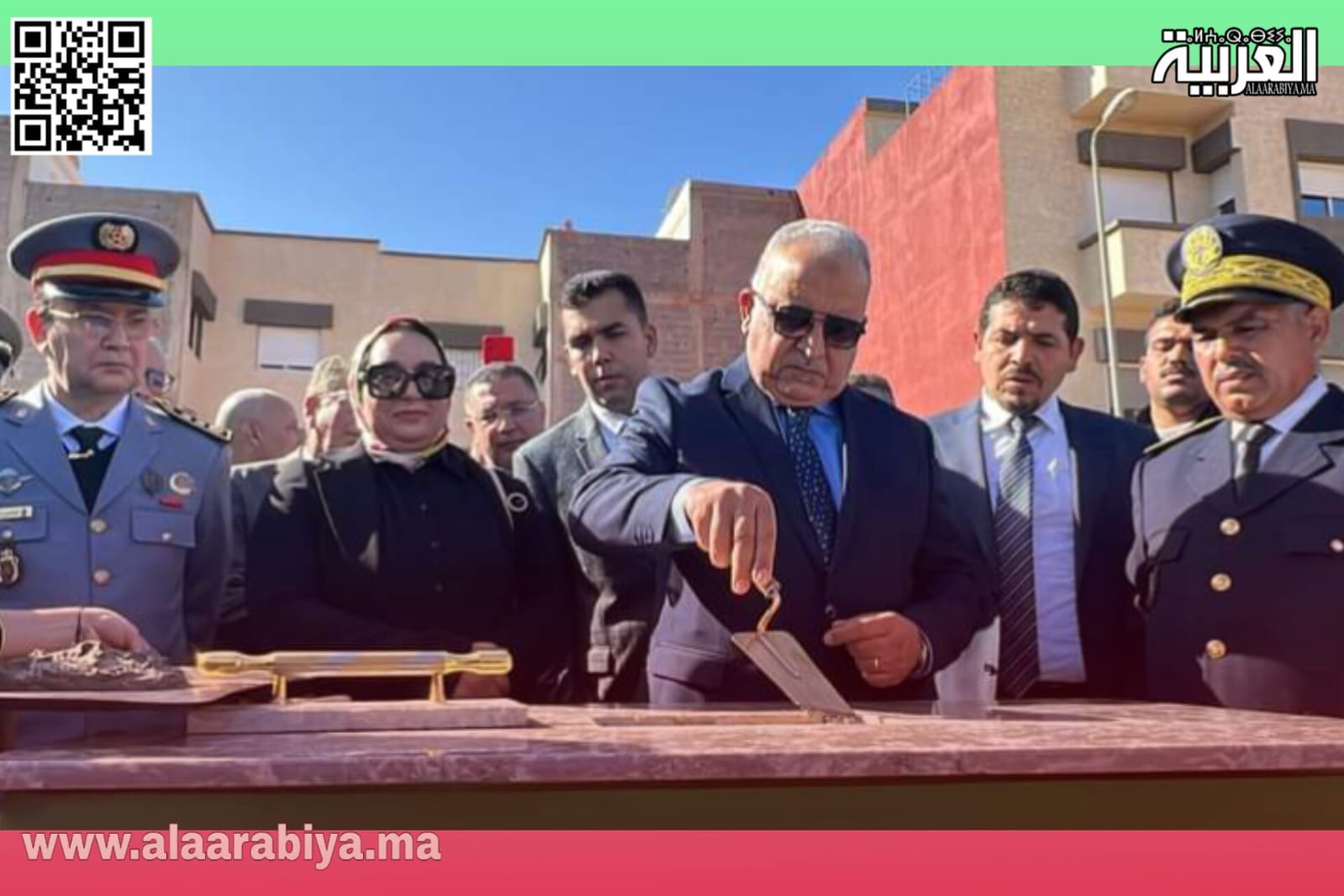 عامل إقليم الخميسات يشرف على إنطلاقة أشغال بناء مدرسة عبد الله بن مسعود بسيدي علال البحراوي