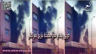 حريق يندلع في مضخة بنزين بمراكش