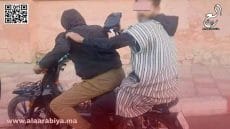 سرقة على مثن دراجة نارية