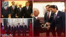 راشيد الطالبي العلمي يستقبل وزيري الخارجية والدفاع بجمهورية سلوفاكيا لتعزيز التعاون الثنائي