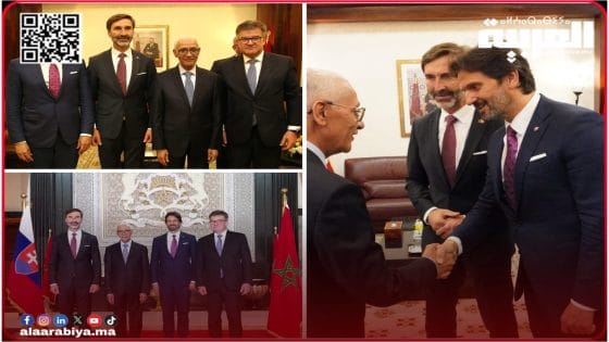 راشيد الطالبي العلمي يستقبل وزيري الخارجية والدفاع بجمهورية سلوفاكيا لتعزيز التعاون الثنائي