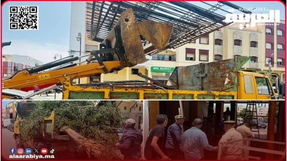 حملة تحرير الملك العمومي بسيدي علال البحراوي تستمر في أجواء تجاوب المواطنين