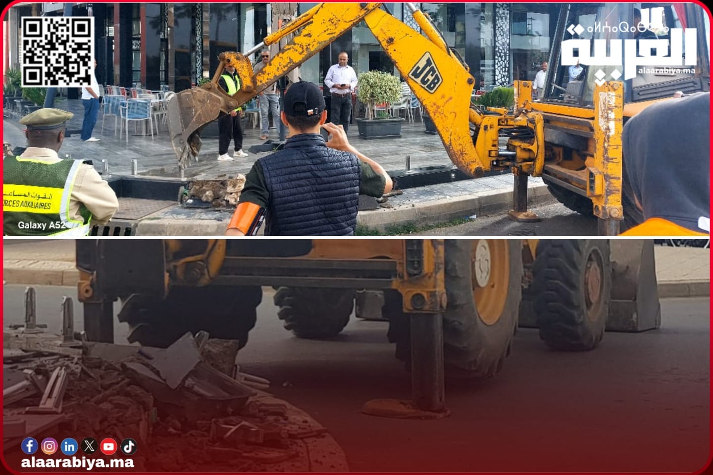 سلطات تيفلت تستعين ب”طراكس” في عملية تحرير الملك العمومي (+صور)