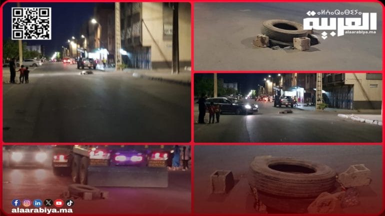 “حفرة” مغطاة بعجلات مطاطية تفضح شعار التأهيل الحضري وملاييره بمدينة تيفلت؟!