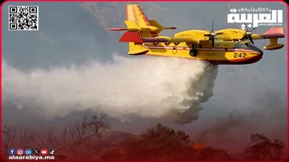 حريق مهول يلتهم غابات أزيلال وطائرتا ‘كاندير’ تدخلان خط المواجهة
