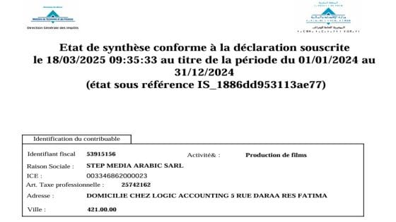 المصادقة الإلكترونية للبيان الإجمالي الختامي للقوائم التركيبية التحليلية لسنة 2024