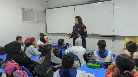 الأمن المدرسي يقدم عرضا لفائدة تلامذة مؤسسة المنهل حول ظاهرة التنمر.