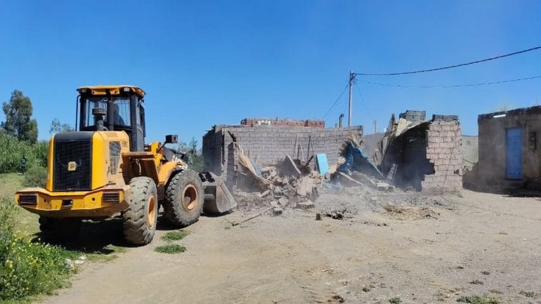 حملة تطهيرية واسعة النطاق بحربيل.. هدم 110 بنايات غير قانونية والحصيلة تتجاوز الـ200