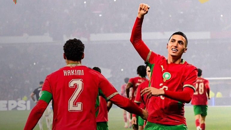 ليلة كروية صاخبة جعلت بصمة الخنوس والعيناوي تقود أسود الأطلس لترويض باراغواي في “لانس” الفرنسية