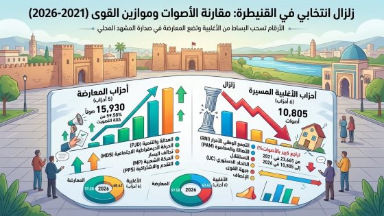 زلزال انتخابي في القنيطرة: الأرقام تسحب البساط من الأغلبية وتضع المعارضة في صدارة المشهد المحلي