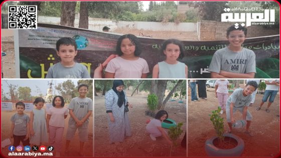 مبادرات مواطنة تطلق مرحلة جديدة لغرس الأشجار بالفضاء الأخضر بغابة المقاومة بمدينة الخميسات بأيادي الأطفال